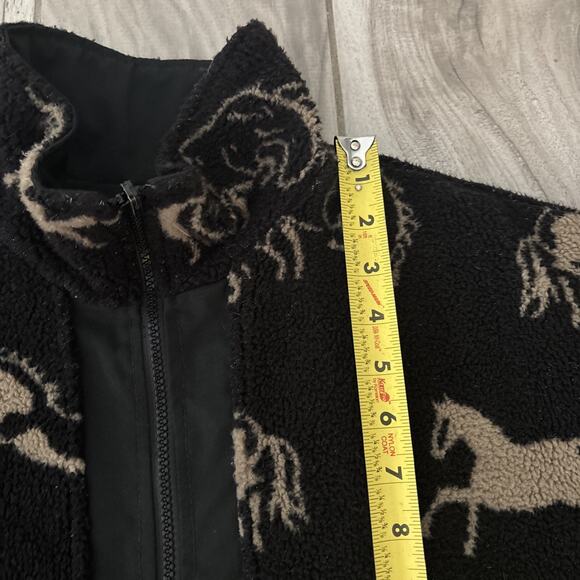 Vintage Kerrits Sherpa Fleece Lined Sweater Jacket Made In USA Full Zip Men Sz L - Picture 8 of 10